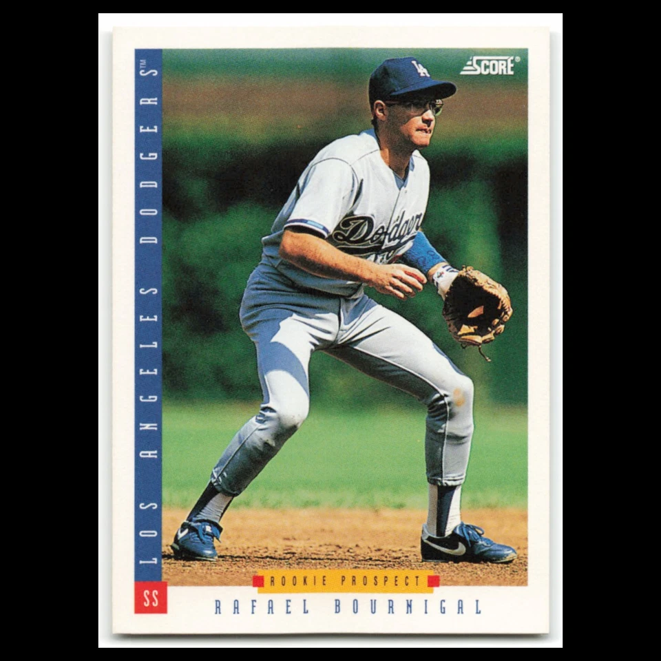 Rafael Bournigal Rookie #307 1993 Score Los Angeles Dodgers Baseball Card MLB NM - Image 1 of 3