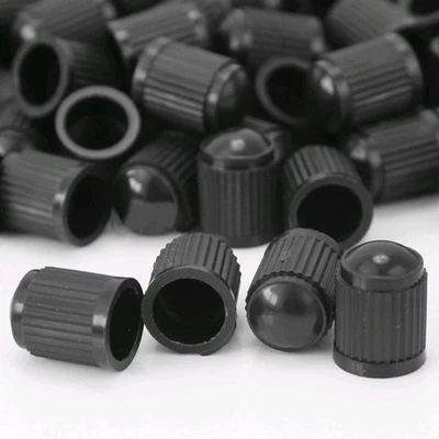 50x Black Plastic Car Truck Auto Wheels Tire Valve Stem Caps Lid Air Dust Cover - Image 1 of 4