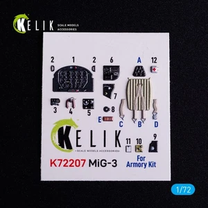 1/72 ResKit K72207 MiG-3 - interior 3D decals for Armory kit - Picture 1 of 3