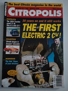 Citropolis Citroen Electric 2PS Antrieb Avant AMI Magazin Nr. 10 Juli-August 1998 - Bild 1 von 2