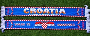 Kroatien Poly Schal "VATRA..." FAN Scarf Bufanda Echarpe +NEU+ VOLIM TE HRVATSKA - Picture 1 of 1