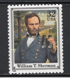 2975q * WILLIAM T SHERMAN ** UNIÓN GENERAL GUERRA CIVIL * Estampilla postal de EE. UU. montada sin montar o nunca montada - Imagen 1 de 1
