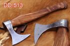 Camper Axe, 15" long Hand Forg High carbon steel Voyager axe, Cow sheath