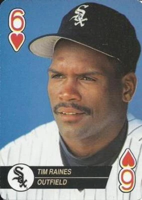 1993 U.S. Playing Card Co. Aces #6H Tim Raines NM-MT White Sox  ID:80592 - Image 1 of 2