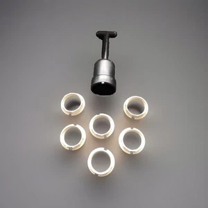 6x Gewindering Schraubring Kunststoff für G9 Fassung Schirm Befestigungs Adapter - Bild 1 von 4