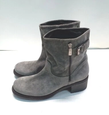 S0) Botas mujer JANET SPORT botas T. 40 nuevas cuero auténtico Italia gris  Foto 1 de 4