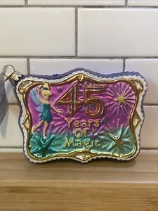 Christopher Radko DISNEYLAND 45 Years of Magic Postcard Ornament Tinker Bell - Picture 1 of 9