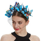 Veil Headband Hair Accessories for Women Wedding Butterfly Mesh