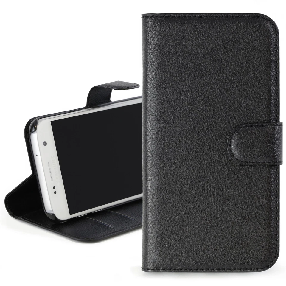 Executive Leather Wallet Cover Protective Case For Samsung Galaxy - Image 1 of 1