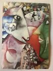 1970 Chagall Print D.A.C. NY 6402 Litho in the USA I AND THE VILLAGE 7x5"