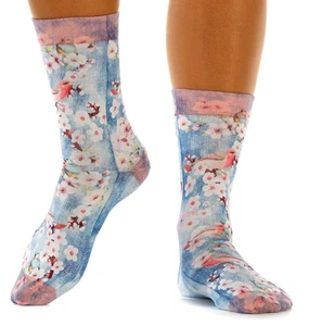 Damen WIGGLESTEPS Socken - ONE SIZE (Gr. 36/40) - Motiv: 01042 - Kirschblüte 2 - Bild 1 von 7