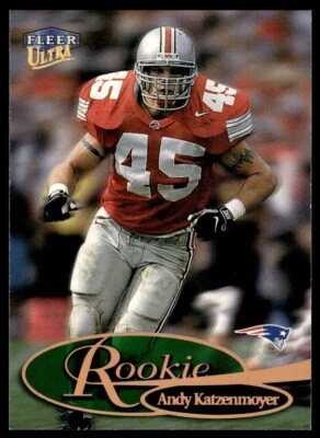 1999 FLEER ULTRA ROOKIE Andy Katzenmoyer Rookie New England Patriots #294R R184 - Image 1 of 2