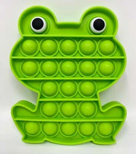 Fidget Silicone Sensory Toy Green Frog - Afbeelding 1 van 1