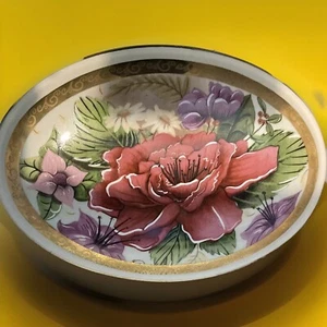 1995 Paul Sebastian Casual Limited Edition White Ceramic Oval Music Box Trinket - Picture 1 of 5