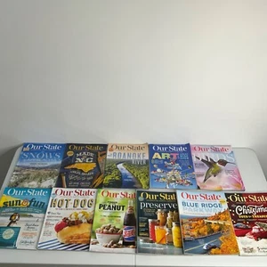 OUR STATE MAGAZINE NORTH CAROLINA lot 11 Issues 2021 Missing November Holiday - Picture 1 of 14