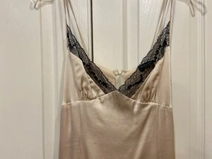 Flavio Castellani Kleid Spaghettiträger Pailletten Seide asymmetrischer Saum Gr. 40 - Bild 1 von 4