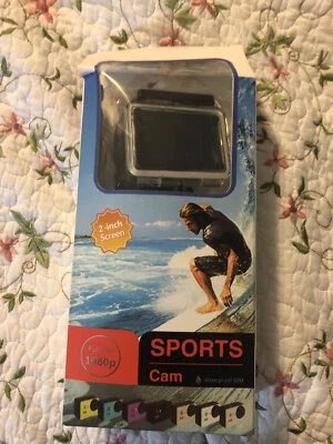 NZACE 1080p Sports Action Camera Waterproof Ultra HD Video Camera 2” screen - Image 1 of 4