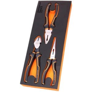 Plier Set 8" 3 Pce-Long Nose, Side Cutting & Combination Franklin Tools GF308 - Picture 1 of 4