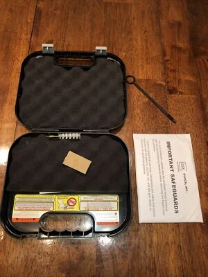 Glock Factory Pistol Case w/ Manual, Cleaning Rod, Brush,  Lot D - Image 1 of 4