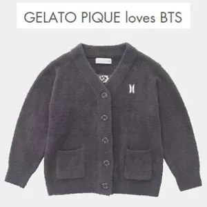 BTS GELATO PIQUE loves BTS CARDIGAN GRAY JPFC Limited New - Picture 1 of 5