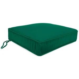 Jordan Manufacturing Chair Cushions 22.5" x 21.5" UV Protected Forest Green - Picture 1 of 3
