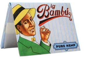 BIG BAMBU PURE HEMP CIGARETTE ROLLING PAPERS MADE IN SPAIN - Picture 1 of 1