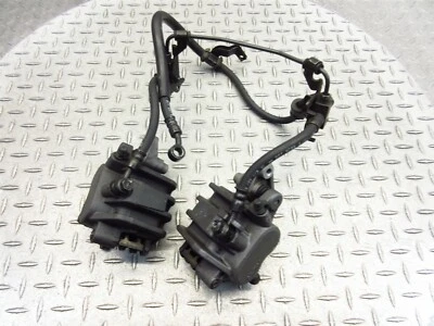 2004 04-06 Honda CB600 CB600F Hornet OEM Front Brake Calipers Line Hose Pair - Image 1 of 4