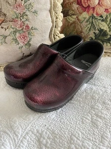 🌷Dansko Cordova Rot Strukturiert Profi Clog Damen 38/8 Leder🌷 - Bild 1 von 7