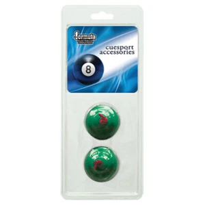 GREEN Pool Snooker Billiard Cue Table Chalk Holder Rubber Holder VALUE PACK OF 2 - Bild 1 von 2