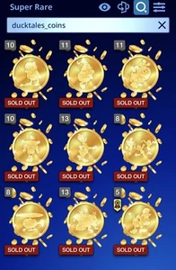 Topps Disney Collect DuckTales Die-Cut Coins Super Rare Complete Set with Award - Picture 1 of 1