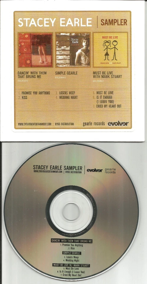 STACEY EARLE w/ STEVE & SHERYL CROW Rare 7TRK CAREER SAMPLER PROMO DJ CD 2003 Foto 1 de 1
