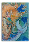 Sale..Mermaid In The Sea, Beta Fish,,Original Aceo, Mini Painting