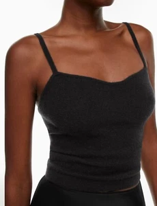 NWT Aritzia WILFRED Black Sicily Bustier Sweater Tank Top M - Foto 1 di 12