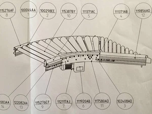 Knapp Moving angetriebene Rollenbahn Einschleuser Bj 2013 60cm breit - Bild 1 von 6