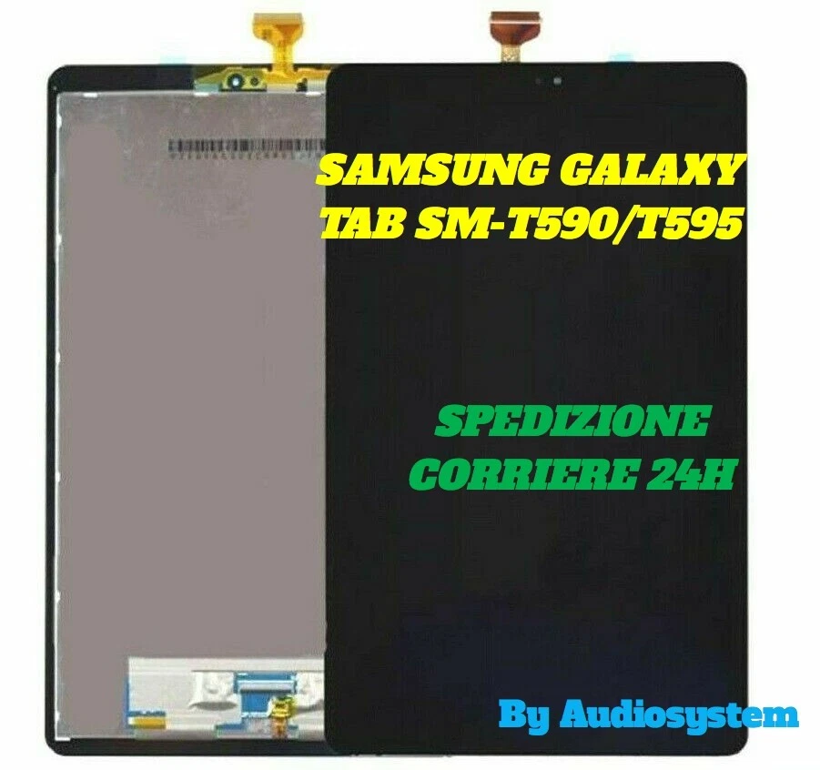 Display Lcd+ Touch screen Samsung per Galaxy Tab A2 2018 SM-T590 T595 Vetro Nero - Immagine 1 di 1