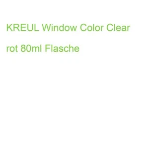KREUL Window Color Clear rot 80ml Flasche (4000798115425) (40205) - Bild 1 von 2