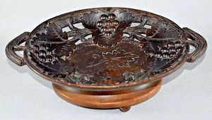 ANTIQUE BLACK FOREST MUSICAL TAZZA CENTREPIECE FRUIT TRAY BOWL c1890 - Picture 1 of 5