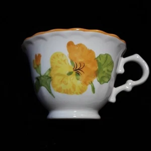 Metlox Poppytrail Kapuzinerkresse Paar (2) Fußbecher USA, sehr gut - Bild 1 von 8