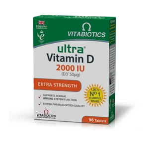 VITABIOTICS Ultra Vitamin D3 Tablets 2000 Iu 96 Tabs - Picture 1 of 1