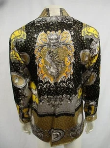 NWT MEN CREME DE SILK METALLIC SILK SHIRT STYLE MARE 1018 BEAUTIFUL SIZE 2XLARGE - Picture 1 of 2