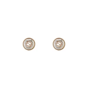 Gucci Earrings Interlocking GG YBD786746001 new warranty Diamonds Mop Rose gold - Picture 1 of 3