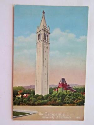 Postal de colección Campanile Universidad de California antigua sin publicar 5477 Foto 1 de 2