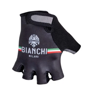Bianchi Milano ANAPO Cycling Gloves - BLACK | Made in Italy - Picture 1 of 2
