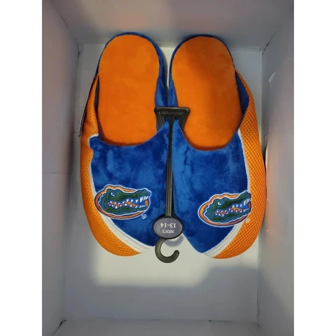 Florida Gators NCAA Men's Big Logo Mesh Slide on Slippers, Size XL (13-14) New! Cover