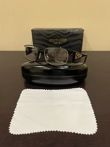 NEW Roberto Cavalli Piombo 424 B5 Black GLASSES FRAMES EYEGLASSES 53-17-130 Case - Picture 1 of 11