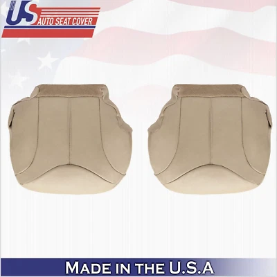 GMC Yukon SLT 2000 2001 2002 cubierta inferior de asiento de cuero tostado para conductor y pasajero Foto 1 de 4