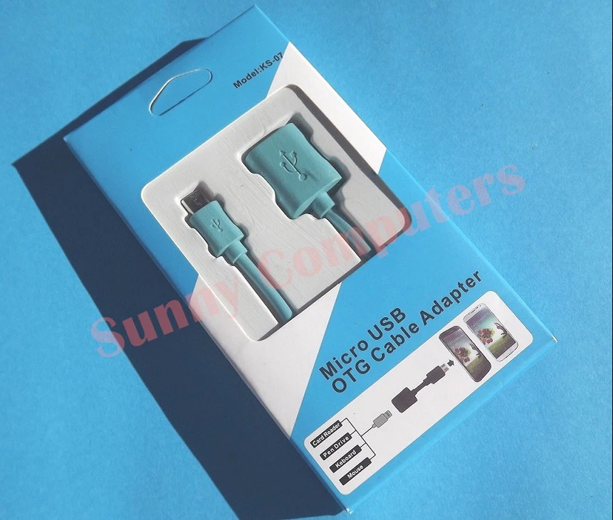 Micro USB OTG Cable Host Adapter for Samsung Galaxy S7 Edge Note 5 4 3 Tab 4 S - Image 1 of 2