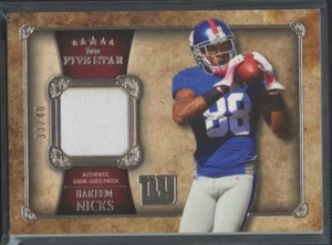 2011 Topps Five Star #FSP-HN Hakeem Nicks Patches #/40 - Picture 1 of 1