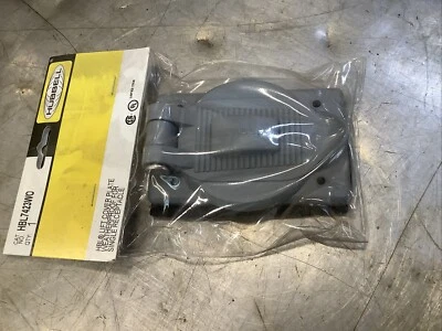 #225 Nuevo HBL7423W0 Hubbell Receptáculo Único Impermeable Elevación Cubierta Placa Foto 1 de 3