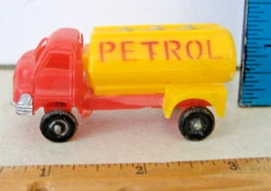 VINTAGE PLASTIC PETROL TRUCK~MADE IN HONG KONG - Picture 1 of 7